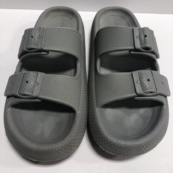 J Slides Women’s SoCool Gray Sandals, Size 10M - Picture 3 of 6